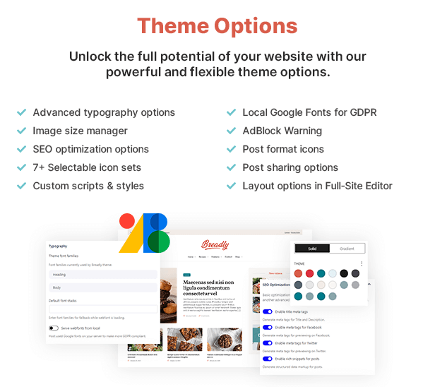 Ultimate theme options