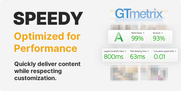 Optimized for performance
